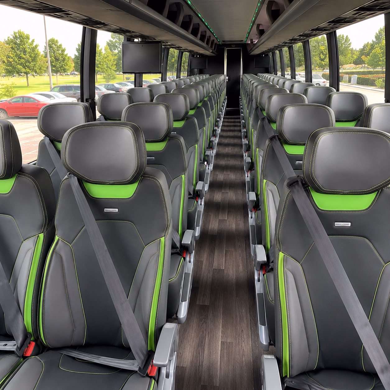 corvallis charter bus rental interior
