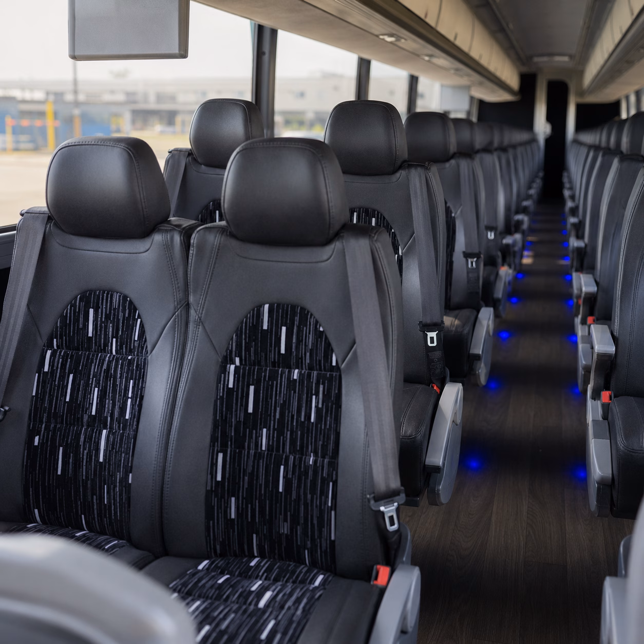 eugene long distance transportation onboard seating