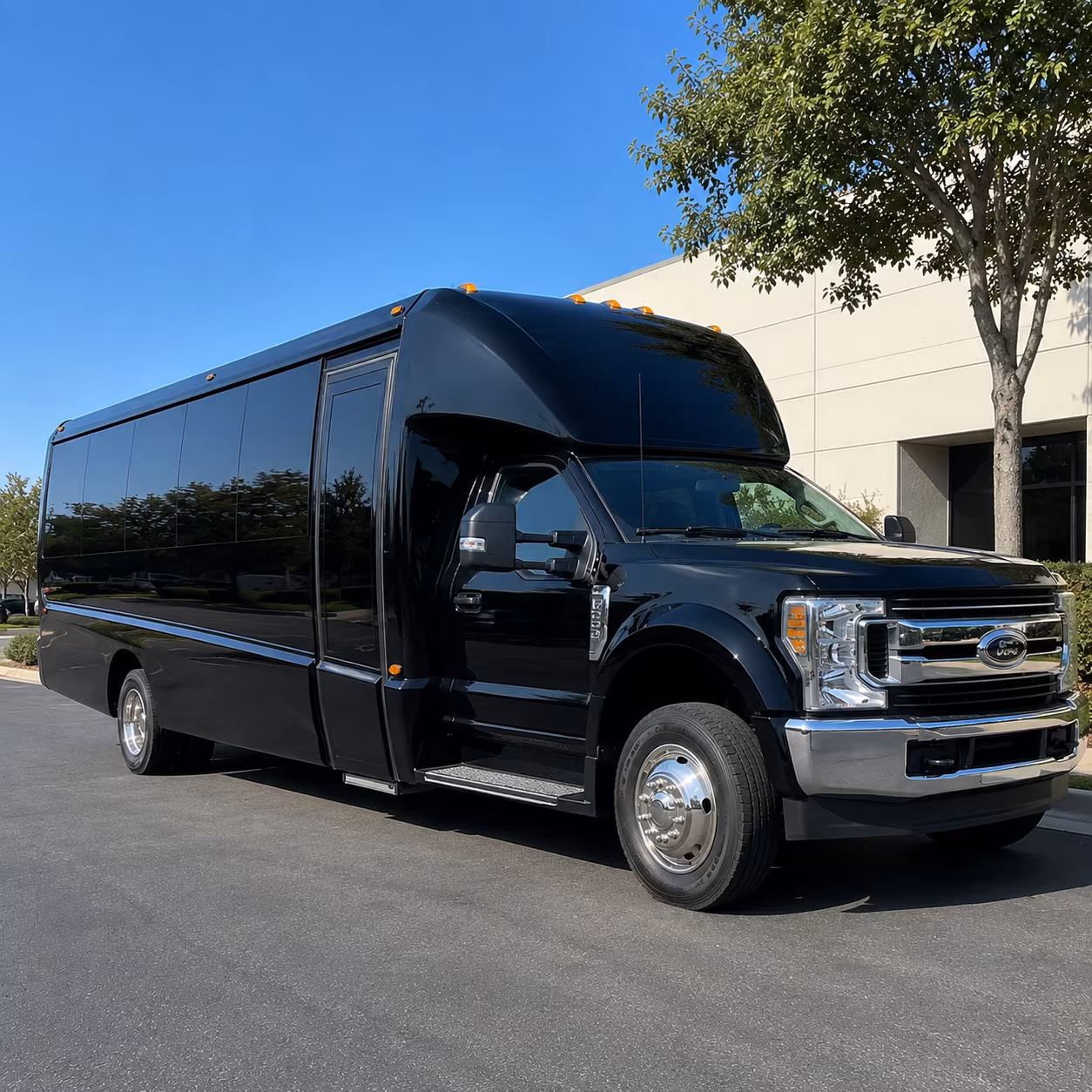 gresham show up to gresham concerts in a charter bus