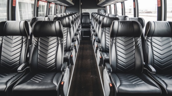 55 passenger charter bus inside corvallis