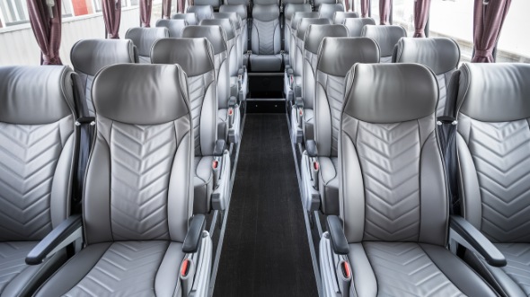 55 passenger charter bus interior