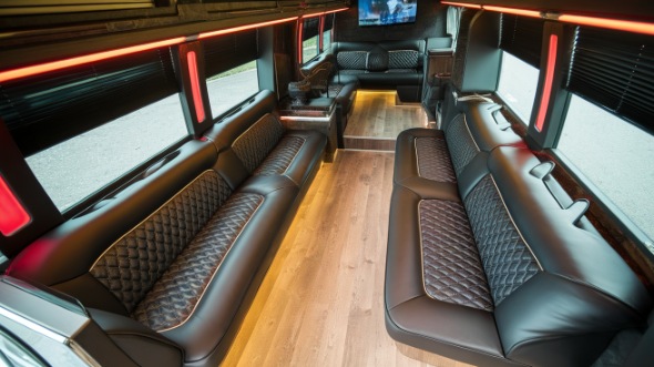 eugene party bus rental interior